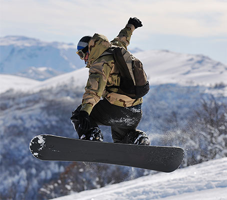 snowboarder jump