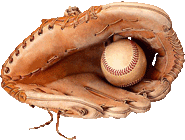 baseball in baseball glove