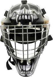 painted goalie mask