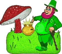 leprechaun and his pot of gold graphic