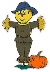 animated happy scarecrow