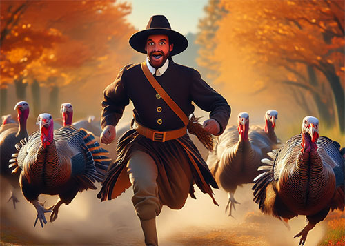 turkeys pilgrim