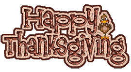 Happy Thanksgiving glitter animation