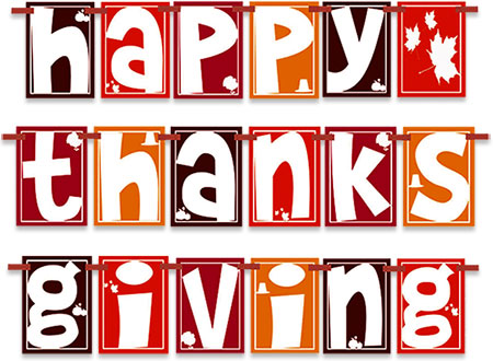happy thanksgiving banner clip art