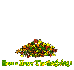 Happy Thanksgiving animated turkey