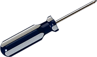 screwdriver blue handle