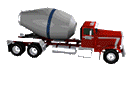 animated cement truck