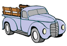 old pickup truck with wood bed