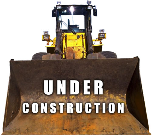 under construction front end loader