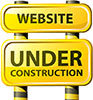 website under construction clipart sign