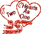 two hearts as one animation