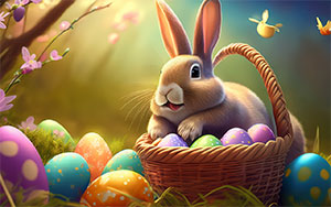 Easter bunny basket